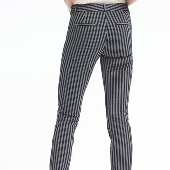 NEW- Skinny-Fit Bi-Stretch Stripe Pant - Picture 2 of 3